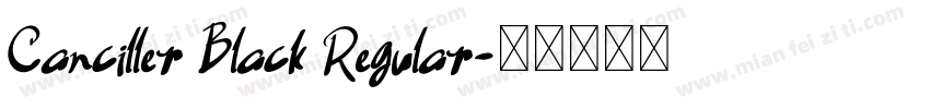 Canciller Black Regular字体转换